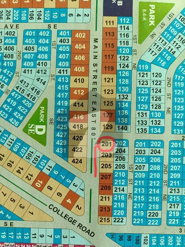 این ایف سی 1 لاہور میں 2 کنال رہائشی پلاٹ 6.85 کروڑ میں برائے فروخت۔