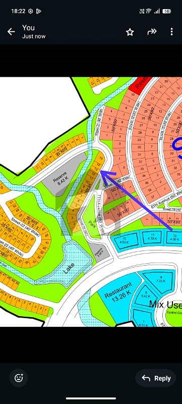 Sector D Avenue Park face 10marla available for sale