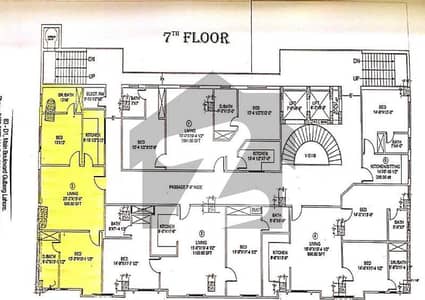 مین بلیوارڈ گلبرگ گلبرگ,لاہور میں 2 کمروں کا 5 مرلہ فلیٹ 2.72 کروڑ میں برائے فروخت۔