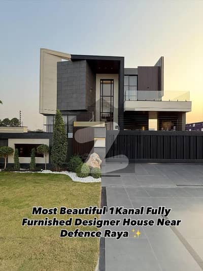 1-Kanal Fully Furnished Modern Designer House Available For Sale Near Defence Raya Fairways Commercial.