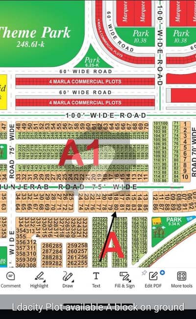 ALL DUES CLEAR ON GROUND PLOT 1 KANAL LDA CITY FOR SALE A BLOCK ALL DUES CLEAR ON GROUND PLOT 1 KANAL LDA CITY FOR SALE A BLOCK