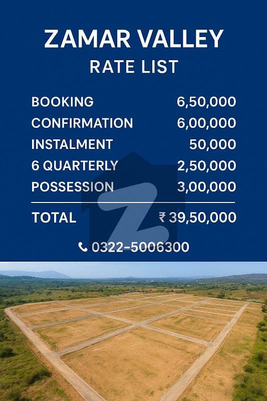 Plot for sale Islamabad zamar velly