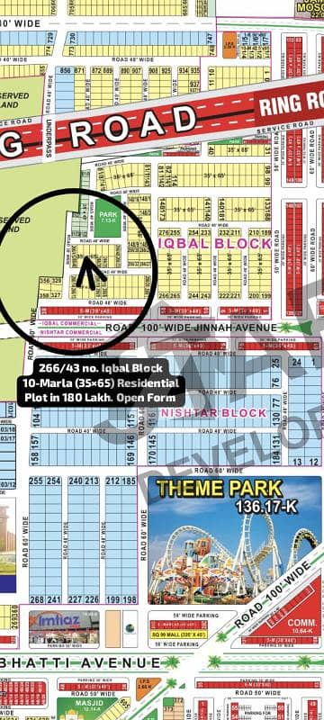 266/43 no. Iqbal Block 10-Marla (35 by 65) Residential Plot in 180 Lakh. Open Form , Best Location For Constructing Your Dream House in Bahria Town Lahore. 266/43 no. Iqbal Block 10-Marla (35 by 65) Residential Plot in 180 Lakh. Open Form , Best Location For Constructing Your Dream House in Bahria Town Lahore.