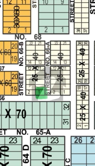 G-14/2 25x40 Corner Plot For Sale Sun Face