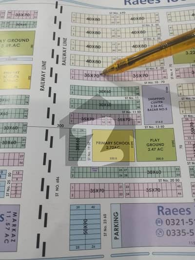 G-13/3 Steet 9 Park Face Top Location 50ft Wide Street Size 35x70 For Sale