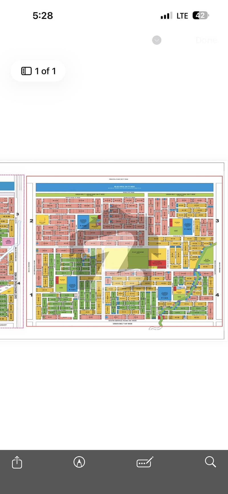 ایف ۔ 14 اسلام آباد میں 10 مرلہ رہائشی پلاٹ 98.0 لاکھ میں برائے فروخت۔