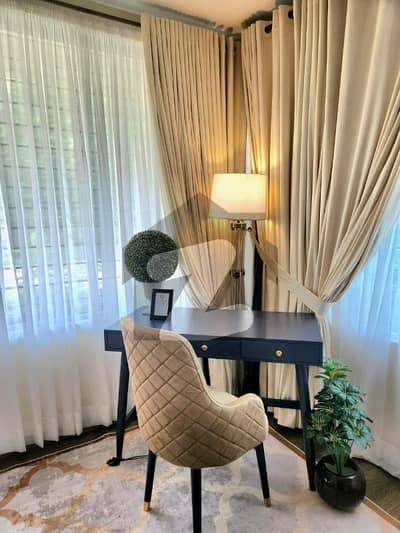 AN EXCELLENT NEW HOUSE/ FULLY FURNISHED/ EXRALAND MORE THAN 2 KANALS/ F-7 IS AVAILABLE FOR RENT