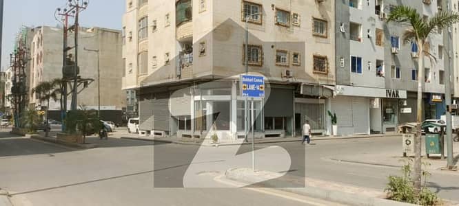 Corner Shop Bukhari COMMERCIAL Double 1200sq Feet Attached 2 Bathroom Top Line Location Corner Three Side 14 Ft Ceiling Height Road 9TH LANE,