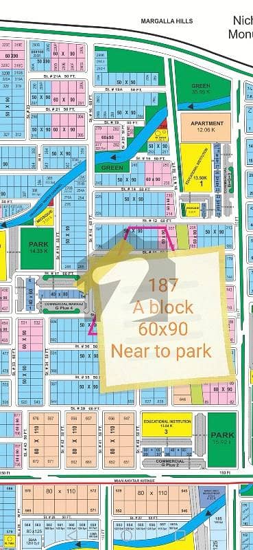 60x90 a perfect location plot available for sale