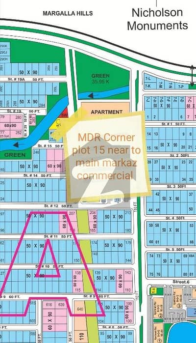 Corner MDR plot available for sale in B-17 Block A