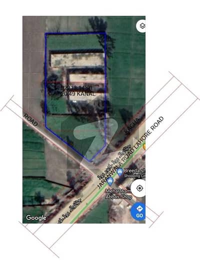 20 Kanal Commercial Corner Land and Farm for Rent Main Sharqpur Road, Lahore