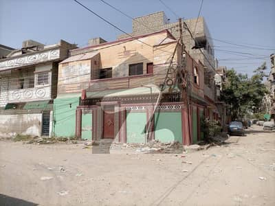 80 yards, Corner, Ground RCC, 1st precast, 40x40 feet road, Sector 4, North Karachi