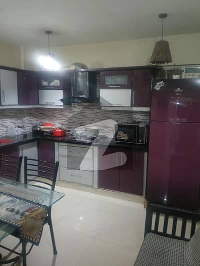 Furnished Flat available. Johar Mor karachi.