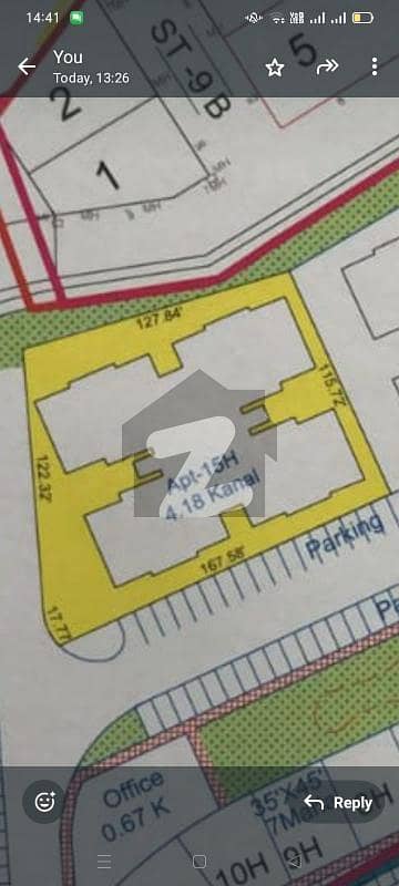 4.18 Kanal Commercial Plot for Sale at DHA Ph-2 Sector D near Gate No. 8.