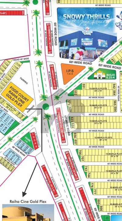 4.4 Marla Commercial Plot Ghaznavi Block Bahria Town Lahore