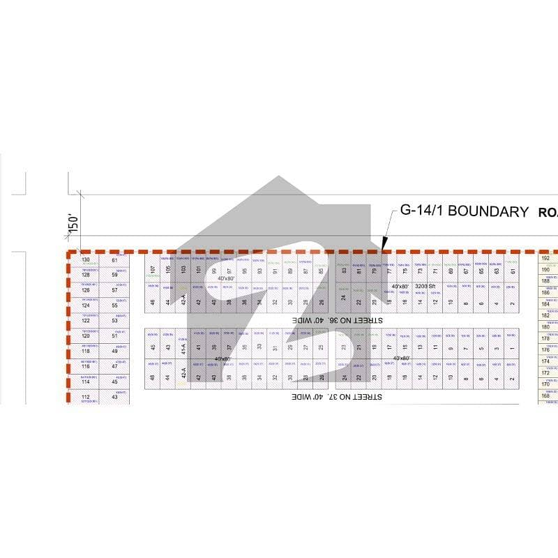G-14/1.40x80 Double Road Corner Street. 800