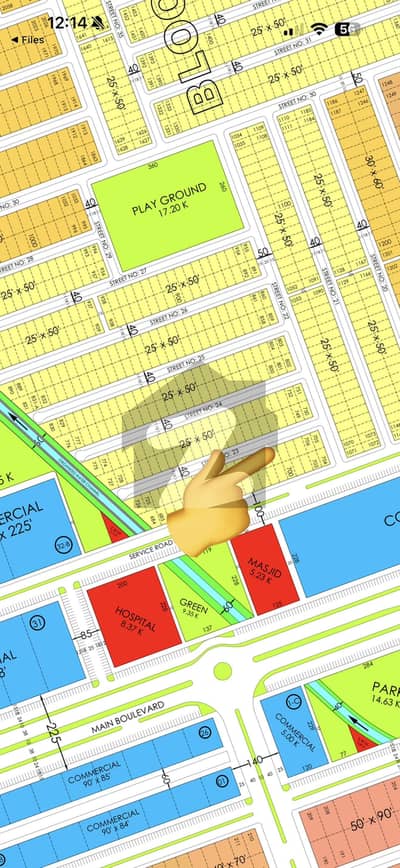 Faisal Hills C Block Prime Location Main Boulevard Back 710 Series Canary Villas StreetPlot Available For Sale
