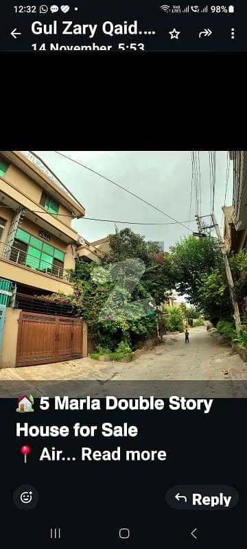 ائیرپورٹ ہاؤسنگ سوسائٹی راولپنڈی میں 4 کمروں کا 5 مرلہ مکان 1.95 کروڑ میں برائے فروخت۔