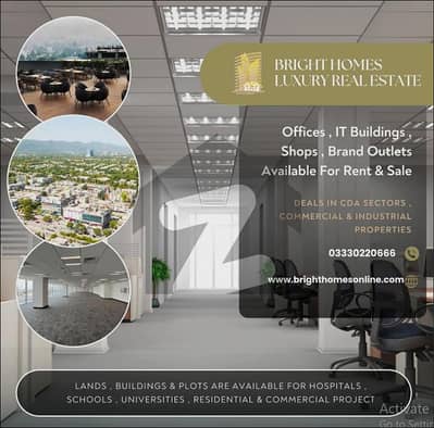 F-10 Shop 580 Sqft Main Double Road Ground and Lower Ground available