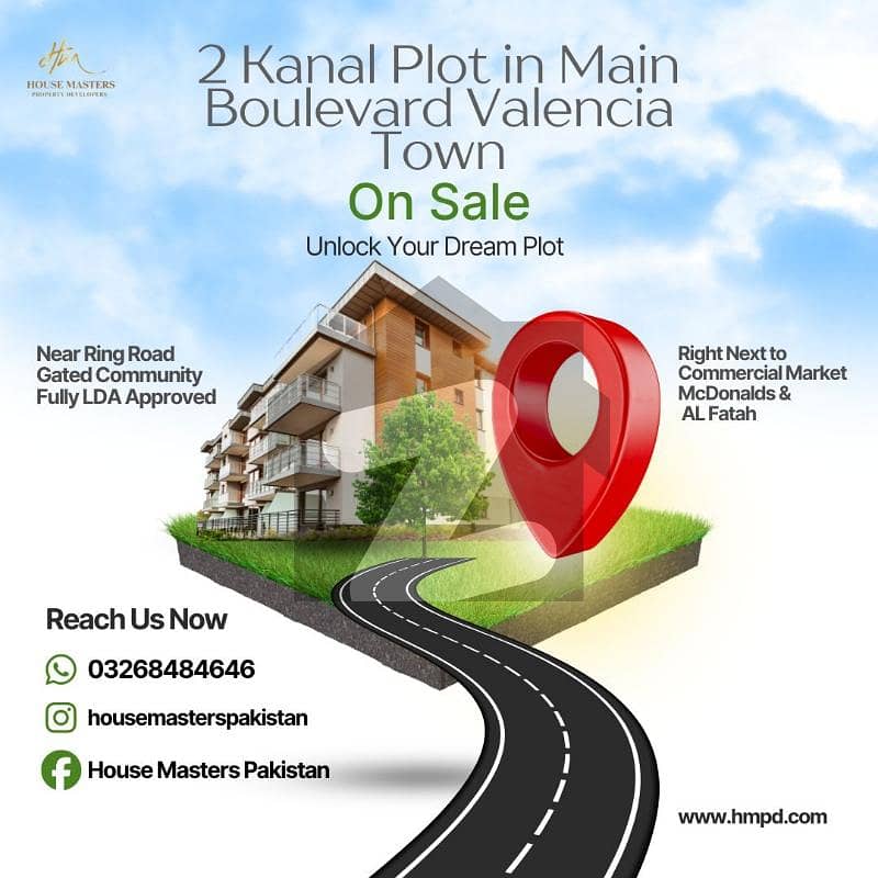 ویلینشیاء ہاؤسنگ سوسائٹی لاہور میں 2 کنال رہائشی پلاٹ 8.5 کروڑ میں برائے فروخت۔ ویلینشیاء ہاؤسنگ سوسائٹی لاہور میں 2 کنال رہائشی پلاٹ 8.5 کروڑ میں برائے فروخت۔
