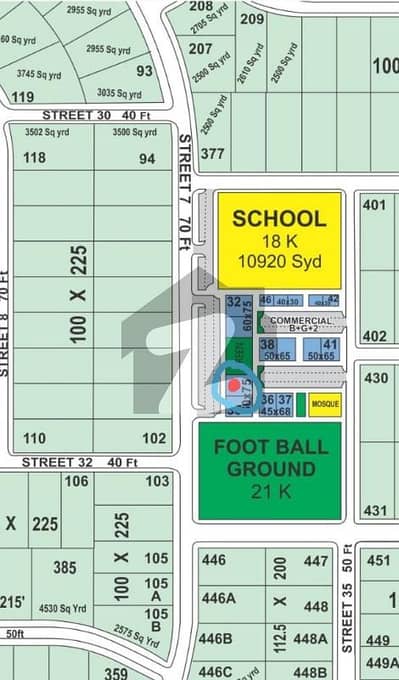 ملٹی ریزیڈنشیا اینڈ آرچرڈز اسلام آباد میں 1 کنال کمرشل پلاٹ 3.0 کروڑ میں برائے فروخت۔