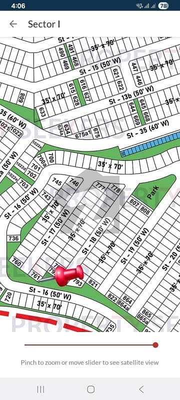 I Block Bahria Town Phase 8 10marla Plot For Sale