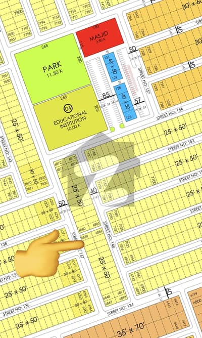 Faisal Hills C Block 6800 Series 50 Feet Road Prime Location Plot For Sale