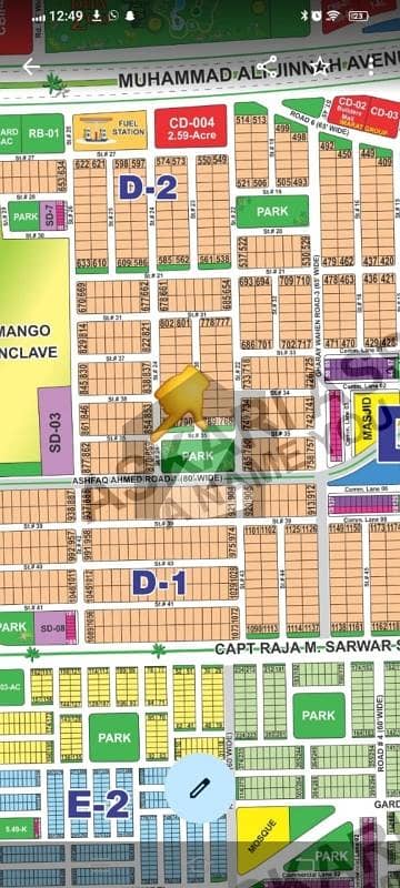 Corner Park Face Plot Of Sector D