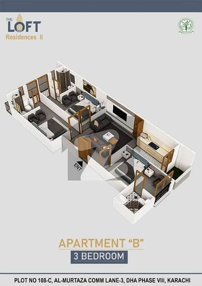 Fresh Booking Of 3BEDROOM Apartment 1020sqft. in the Heart of Al-Murtaza Commercial Dha Phase-8. . Ideal For Investment