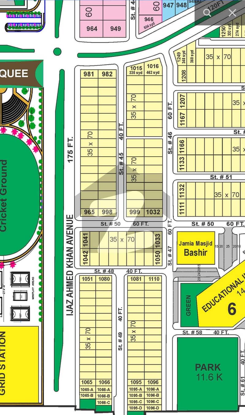 Park Face Plot B-17,Block B,For Sale