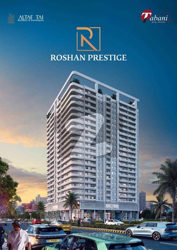 2 Bed Lounge flats for installments in "Roshan Prestige"