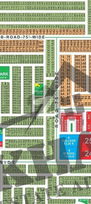 LDA City Lahore K Block 10 Marla Plot For Sale Back 75 Ft Road Near 75 Ft Road Possession Coming Soon