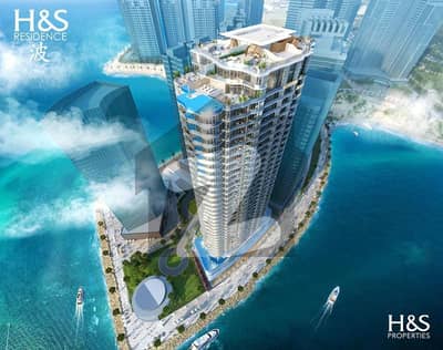 Experience Luxury Living by the sea : Stunning 1 BED Sea facing Apartment in H & S Residence at HMR WATERFRONT DHA PHASE 8 KARACHI