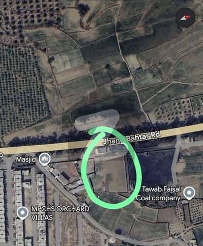 7.3 Kanal (146 Marla) Main Road Commercial Plot Jhang Bahtar (Near Multi Orchard Villas)