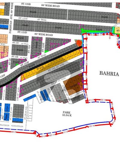 TWO SIDE CORNER PLOT DIRECT DEAL 7 MARLA PARK VIEW JINNAH GARDEN PHASE 1