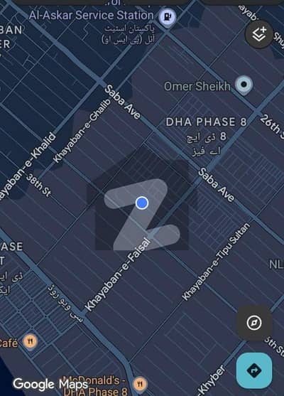 2000 yards plot 1000 + 1000 JORI at 36th street between TIPU and KHYBER zone D DHA phase 8