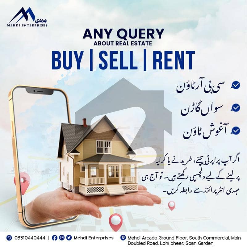 سوان گارڈن اسلام آباد میں 6 مرلہ کمرشل پلاٹ 95.0 لاکھ میں برائے فروخت۔ سوان گارڈن اسلام آباد میں 6 مرلہ کمرشل پلاٹ 95.0 لاکھ میں برائے فروخت۔