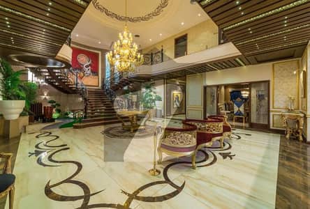 Fully Furnished 100 % Original Spanish Designed Eyes Catching Most Luxurious Top Class Palace In DHA Phase 7 Facing Big Park