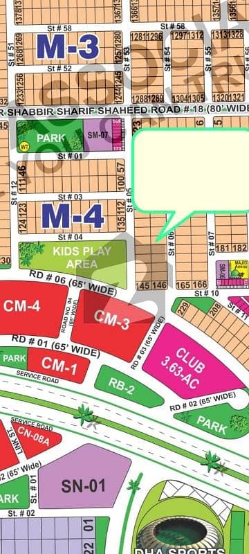20 Marla Plot For Sale DHA Multan Sector M