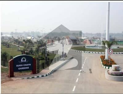 1 kanal plot available for sale in C block sukh chain garden Lahore