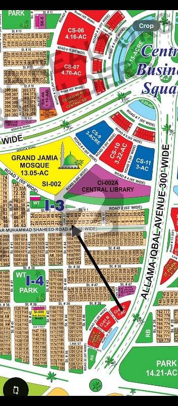 DHA Multan Sector I 80ft Facing 1 Kanal Residential Plot Near To Park Near To Park, Masjid And Commercial. Backside Of Central Business Square. Very Close To 300ft Road.
