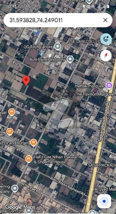 53 MARLA AL JANNAT ROAD INDUSTRIAL PLOT FOR SALE IN SAGGIAN WALA BYPASS