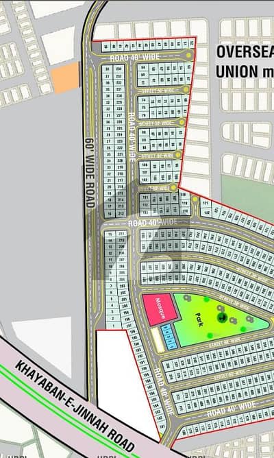 3 Marla Residential Plots File With Plot Number In Union Town At Prime Location Of Main Khayaban E Jinnah And Pine Avenue Road