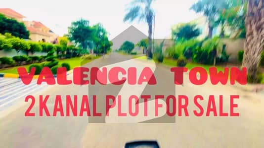 2 KANAL PLOT FOR SALE IN VALENCIA TOWN LAHORE