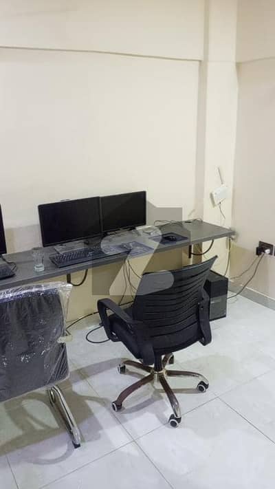 MAINTAINED OFFICE SPACE FOR RENT IN BLOCK 13-C, GULSHAN E IQBAL