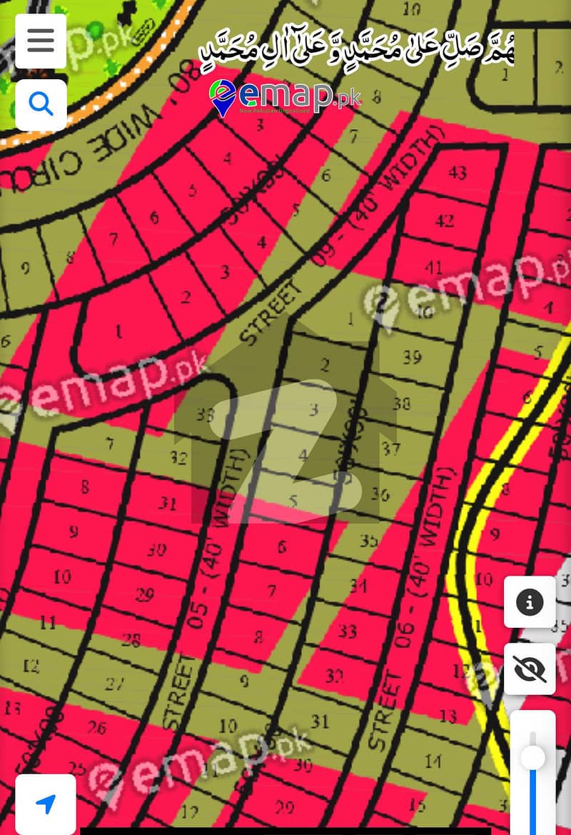 ڈی ایچ اے ڈیفینس فیز 6 ڈی ایچ اے ڈیفینس,اسلام آباد میں 1 کنال رہائشی پلاٹ 90.0 لاکھ میں برائے فروخت۔