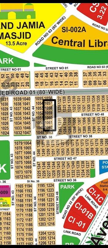 DHA Multan sector i 1 kanal residential plot near to park Masjid and commercial. Very close to 300ft road.
