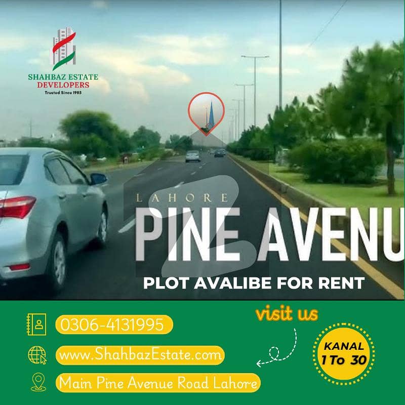 Pine Avenue Plot For Rent
