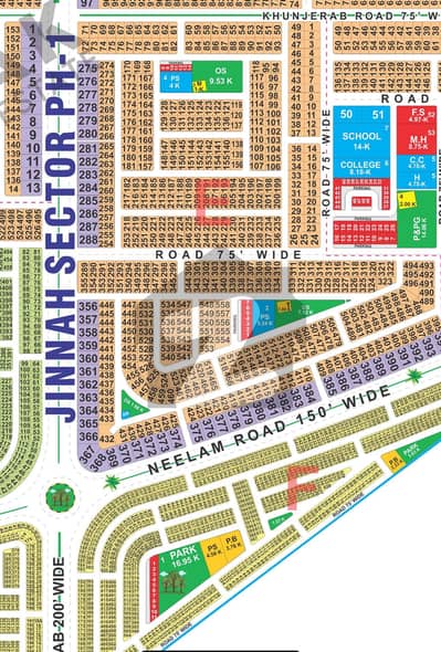 E Block 1Kanal Residential Hot Location plot for Sale Onground possession Back to Neelam Road