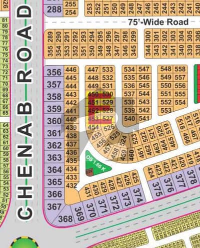 75-ft Road Plot available for Sale Block E nearly 245-E